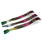 Pulsera de Textil (15x340mm, impresión en color en un lado, con datos variables) - con anillo de aluminio