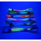 Pulsera de Textil (15x340mm, impresión FLUO a un lado) - con anillo de plástico auto-cerrable