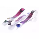Pulsera de Textil (15x340mm, impresión en color en un lado) - con anillo de plástico auto-cerrable