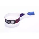 Pulsera de Textil (15x340mm, impresión en color en un lado) - con anillo de plástico reutilizable - EXPRESS