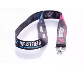   Lanyard de Satén con texto impreso de 20x900mm - Con soporte para móvil