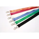 Lanyard de satén sin inscripción de color 20x900mm - Con mosquetón de gota
