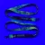 Lanyard acanalado con inscripción en color en ambos lados, impresión FLUO - 20x900mm - Con mosquetón de gota