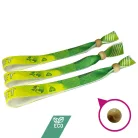 Brazalete de R-PET (Hecho de botellas de PET recicladas, 15x340mm, impresión a color en un lado) - con perla de bambú reciclado
