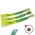 Brazalete de R-PET (Hecho de botellas de PET recicladas, 15x340mm, impresión a color en un lado) - con perla de bambú reciclado