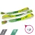 Brazalete de R-PET (Hecho de botellas de PET recicladas, 15x340mm, impresión a color en un lado, datos variables) - con anillo de plástico reciclado