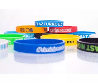   Pulsera de silicona - Con inscripción en un solo color - Tamaño infantil