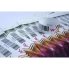 Pulseras Tyvek de 1" con impresión a color y código de barras