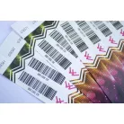 Pulseras Tyvek de 1" con impresión a color y código de barras