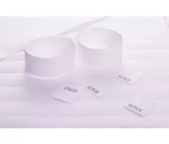  Pulseras Tyvek de 1" con impresión a color y con talón de control (con STUB)