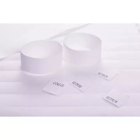 Pulseras Tyvek de 1" con impresión a color y con talón de control (con STUB)