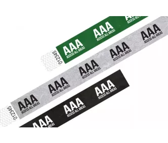 Pulsera Tyvek de 1" con diseño - AAA