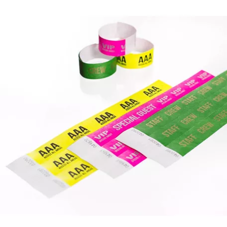 Pulsera Tyvek de 1" con diseño - AAA
