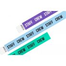 Pulsera Tyvek de 1" con diseño - STAFF CREW