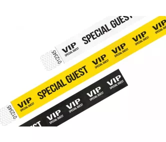 Pulsera Tyvek de 1" con diseño - VIP Special Guest