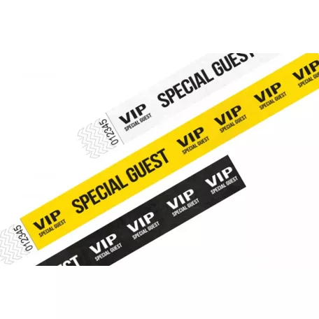 Pulsera Tyvek de 1" con diseño - VIP Special Guest