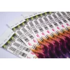 Pulseras Tyvek de 3/4" con impresión a color y código de barras