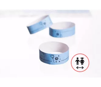 Pulsera Tyvek de 3/4" estampada - Para Niños (20cm)