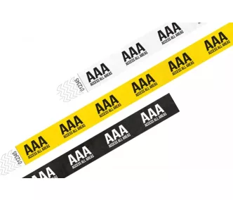 Pulsera Tyvek de 3/4" con diseño - AAA