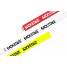 Pulsera Tyvek de 3/4" con diseño - BACKSTAGE