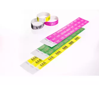 Pulsera Tyvek de 3/4" con diseño - No Alcohol U18