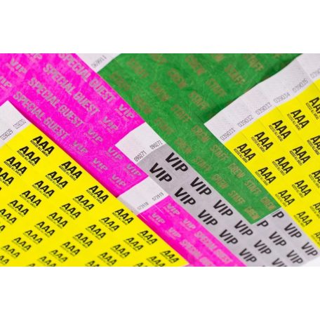 Pulsera Tyvek de 3/4" con diseño - No Alcohol U18