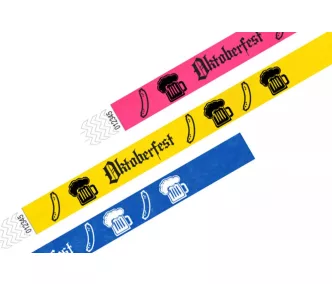   Tyvek 3/4" estampado - Oktoberfest con salchichas de cerveza