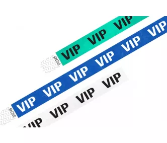 Pulsera Tyvek de 3/4" con diseño - VIP