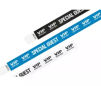 Pulsera Tyvek de 3/4" con diseño - VIP Special Guest