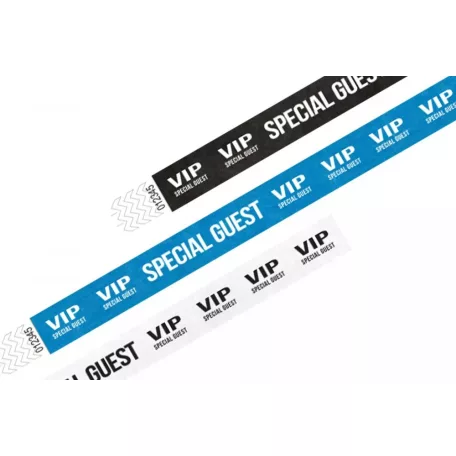 Pulsera Tyvek de 3/4" con diseño - VIP Special Guest