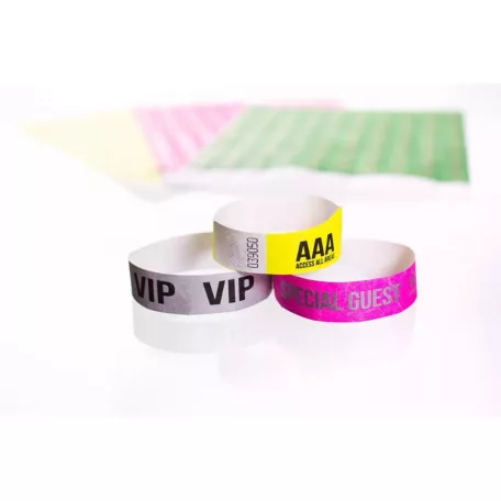 Pulsera Tyvek de 3/4" con diseño - VIP Special Guest