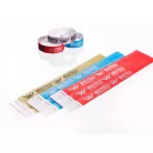Pulseras Tyvek de 3/4" duradero e impermeable - con texto en 1 color con impresión serigráfica