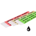 Pulseras de Tyvek 3/4" duradero  e impermeable - con texto en 1 color NEGRO