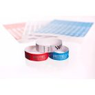 Pulseras Tyvek de 3/4" con texto fosforescente