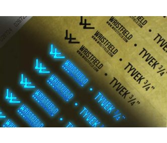 Pulseras Tyvek de 3/4" con texto UV