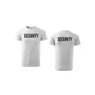 Camiseta unisex con cuello redondo con inscripción SECURITY