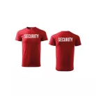 Camiseta unisex con cuello redondo con inscripción SECURITY