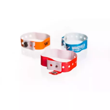 Pulsera de Vinilo Recta Reutilizable - Con inscripción de 1 color